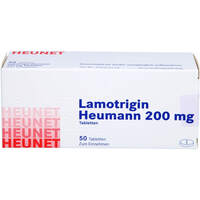 Lamotrigin Heumann 200 mg Tabletten Heunet, 50 Stk., Heunet Pharma GmbH Lamotrigin Heumann 200 mg Tabletten Heunet, 50 Stk., Heunet Pharma GmbH