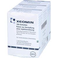 Xeomin 100 LD50 Einheiten Plv.z.Herst.e.Inj.-Lsg., 3 st, Eurimpharm Arzneimittel GmbH