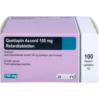 Quetiapin Accord 150 mg Retardtabletten, 100 Stk., Accord Healthcare GmbH