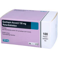 Quetiapin Accord 150 mg Retardtabletten, 100 Stk., Accord Healthcare GmbH