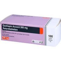 Quetiapin Accord 300 mg Retardtabletten, 100 st, Accord Healthcare GmbH