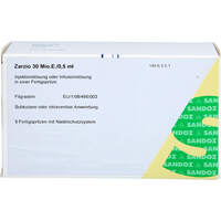 ZARZIO 30 Mio.E./0.5 ml Inj./Inf.Lsg.i.e.Fert.-S., 5 st, Pb Pharma GmbH