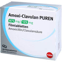 Amoxi-Clavulan PUREN 875 mg/125 mg Filmtabletten, 20 Stk., PUREN Pharma GmbH & Co. KG