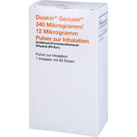 DUAKLIR Genuair 340 ug/12 ug Plv.z.Inhalation 60ED, 1 st, 2care4 Aps