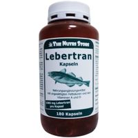 Lebertran 1000 mg Kapseln, 180 st, Hirundo Products