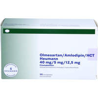 Olmesartan/Amlodipin/HCT Heumann 40/5/12.5mg FTA, 98 st, Heumann Pharma GmbH & Co. Generica KG