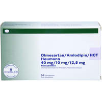 Olmesartan/Amlodipin/HCT Heumann 40/10/12.5mg FTA, 56 st, Heumann Pharma GmbH & Co. Generica KG