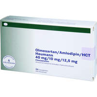 Olmesartan/Amlodipin/HCT Heumann 40/10/12.5mg FTA, 56 st, Heumann Pharma GmbH & Co. Generica KG