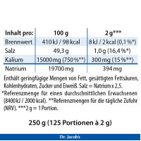 Dr. Jacob's Blutdruck-Salz mit Kalium Salzersatz, 250 g, Dr. Jacob's Medical GmbH