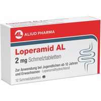 Loperamid AL 2 mg Schmelztabletten, 12 st, Aliud Pharma GmbH