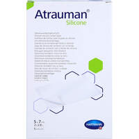 ATRAUMAN Silicone steril 5x7 cm Kompressen, 5 st, Tora Pharma GmbH