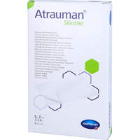 ATRAUMAN Silicone steril 5x7 cm Kompressen, 5 st, Tora Pharma GmbH