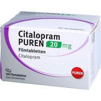 Citalopram PUREN 20 mg Filmtabletten, 100 st, PUREN Pharma GmbH & Co. KG
