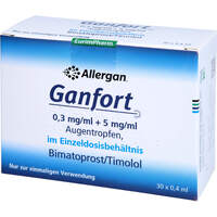 Ganfort 0.3 mg/ml + 5 mg/ml AT in Einzeldosisbeh., 30x0.4 ml, Eurimpharm Arzneimittel GmbH
