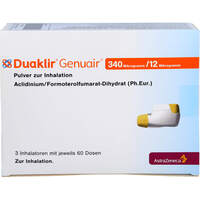 DUAKLIR Genuair 340 ug/12 ug Plv.z.Inhalation 60ED, 3 st, Docpharm GmbH