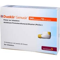 DUAKLIR Genuair 340 ug/12 ug Plv.z.Inhalation 60ED, 3 st, Docpharm GmbH
