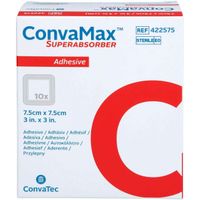 ConvaMax Superabsorber adh&auml;siv 7.5x7.5 cm, 10 st, Convatec (Germany) GmbH