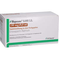 HEPAXANE 8.000 I.E. 80 mg/0.8 ml Inj.-Lsg.F-Spr., 50 Stk., ITF Pharma GmbH
