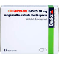 ESOMEPRAZOL BASICS 20 mg magensaftr. Hartkapseln, 15 Stk., Basics GmbH