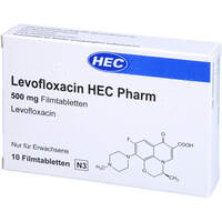 Levofloxacin HEC Pharm 500 mg Filmtabletten, 10 st, Hec Pharm GmbH