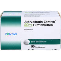 Atorvastatin Zentiva 20mg Filmtabletten, 50 st, Zentiva Pharma GmbH