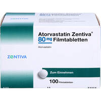 Atorvastatin Zentiva 80mg Filmtabletten, 100 st, Zentiva Pharma GmbH