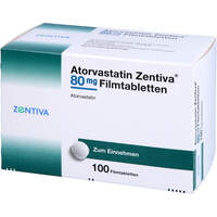 Atorvastatin Zentiva 80mg Filmtabletten, 100 st, Zentiva Pharma GmbH