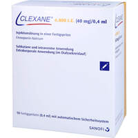 Clexane 4.000 I.E.40 mg/0.4ml ILO F.Sp.+Sich-Sys., 10 st, Abacus Medicine A/S