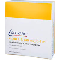 CLEXANE 4.000 I.E. 40mg/0.4ml ILO i.e.Fertigspr., 20 Stk., CC Pharma GmbH