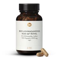 BIO ASHWAGANDHA KSM-66 Royal Kapseln, 120 st, Sunday Natural Products GmbH