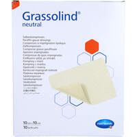 GRASSOLIND Salbenkompressen 10x10 cm steril, 10 st, Avitamed GmbH