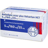 Amlodipin HEXAL plus Valsartan HCT 5mg/160mg/25mg, 98 st, HEXAL AG