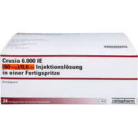 Crusia 6.000 IE 60mg/0.6ml ILO F.Sp.+Sich-Sys., 24 st, ratiopharm GmbH
