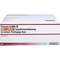 Crusia 8.000 IE 80mg/0.8ml ILO F.Sp.+Sich-Sys., 24 Stk., ratiopharm GmbH