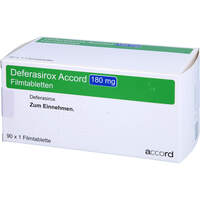Deferasirox Accord 180 mg Filmtabletten, 90 st, Accord Healthcare GmbH