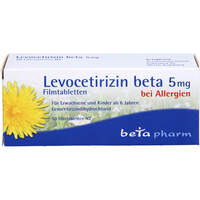 Levocetirizin beta 5mg Filmtabletten, 50 Stk., betapharm Arzneimittel GmbH
