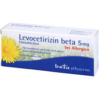 Levocetirizin beta 5mg Filmtabletten, 50 Stk., betapharm Arzneimittel GmbH