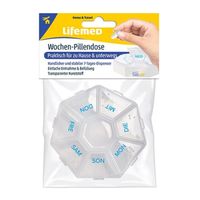 Wochen-Pillendose 7.5cmx7.5 cmx1.7cm, 1 st, Lifemed GmbH