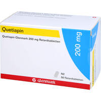 Quetiapin Glenmark 200 mg Retardtabletten, 50 Stk., Glenmark Arzneimittel GmbH