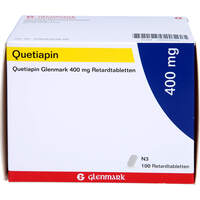 Quetiapin Glenmark 400 mg Retardtabletten, 100 Stk., Glenmark Arzneimittel GmbH