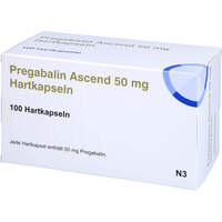 Pregabalin Ascend 50mg Hartkapseln, 100 st, Ascend GmbH