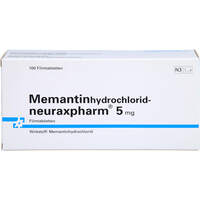 Memantinhydrochlorid-neuraxpharm 5 mg Filmtabl., 100 st, neuraxpharm Arzneimittel GmbH