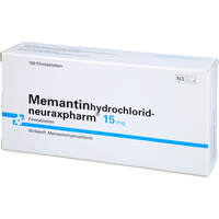 Memantinhydrochlorid-neuraxpharm 15 mg Filmtabl., 100 st, neuraxpharm Arzneimittel GmbH