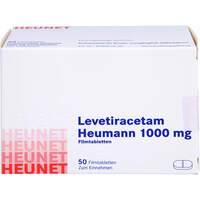 Levetiracetam Heumann 1000 mg FTA NET, 50 Stk., Heunet Pharma GmbH