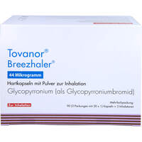 TOVANOR Breezhaler 44 ug Hartkaps.m.Plv.z.Inhal., 3x30 st, Orifarm GmbH