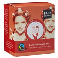 FAIR SQUARED Shaving Soap / Rasurseife Coffee, 2x80 g, Ecoaction GmbH