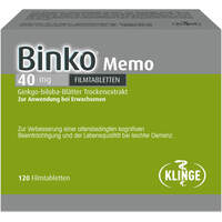 Binko Memo 40 mg Filmtabletten, 120 Stk., Klinge Pharma GmbH
