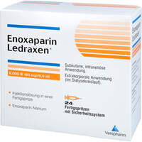Enoxaparin Ledraxen 6.000 IE (60mg)/0.6ml F.Sp., 24 Stk., Venipharm GmbH