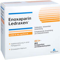 Enoxaparin Ledraxen 6.000 IE (60mg)/0.6ml F.Sp., 24 Stk., Venipharm GmbH
