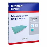 CUTIMED SORBACT SAUGKOMPRESSEN 10X10 CM, 6 st, Avitamed GmbH